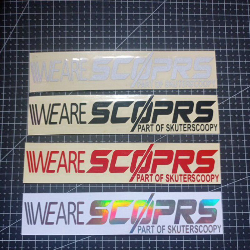 STICKER WE ARE SCOPRS SCOOPY CUTTING