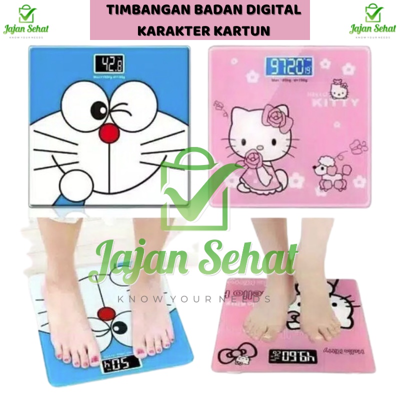 TIMBANGAN BADAN DIGITAL KARAKTER KARTUN LUCU