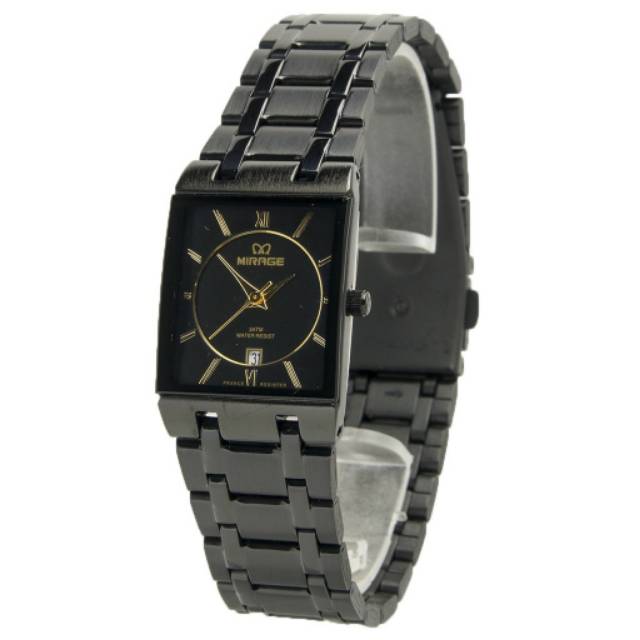 MIRAGE JAM TANGAN WANITA MIRAGE FULL BLACK ELEGAN FASHION