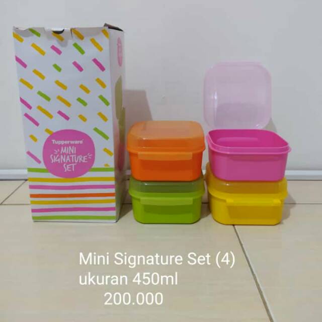 tupperware mini signature set