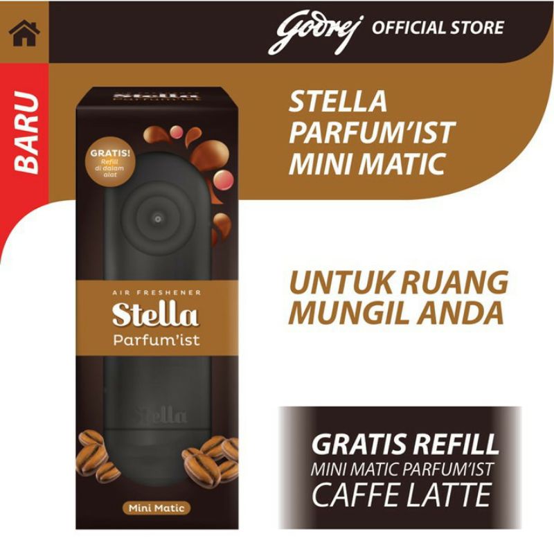 Alat Pengaharum Ruangan Stella Mini Matic Parfum'ist Set (Free Refill)/ Alat Pewangi Ruangan + isi U