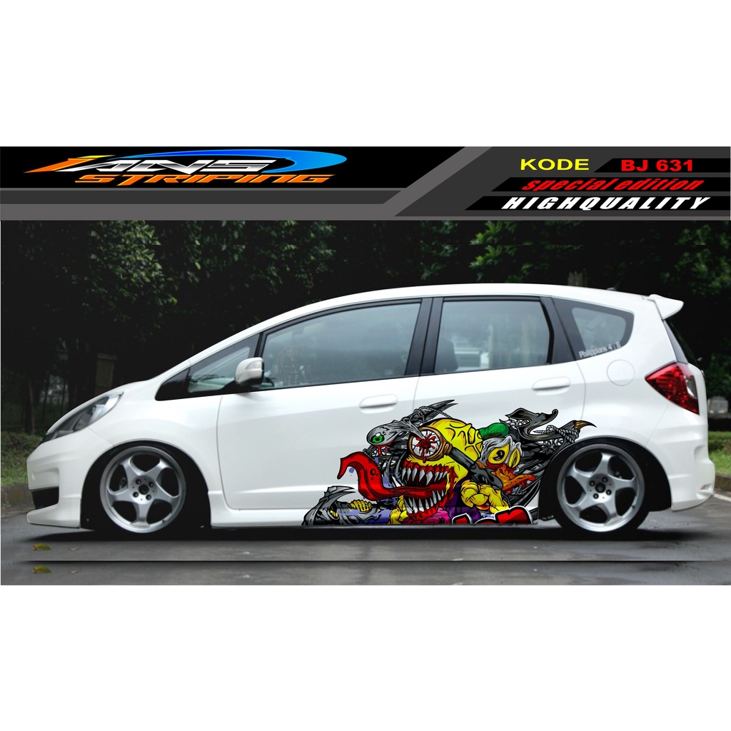 DECAL STICKER MOBIL JAZZ BRIO AVANZA SIGRA YARIS / STIKER VARIASI MOBIL / MODIF STICKER MOBIL 631