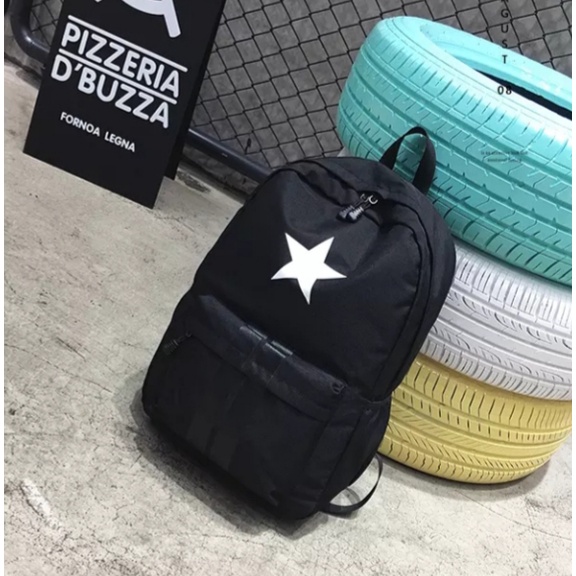 FzA Official - Tas Ransel Gendong Laptop Distro Sekolah Kuliah Pria Wanita Backpack Murah Original Tas Punggung Laptop - Black Star