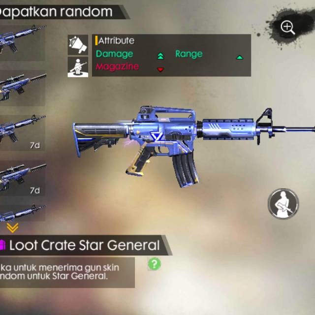 Gambar Skin Senjata Ff M4a1 Free Fire Game 2020