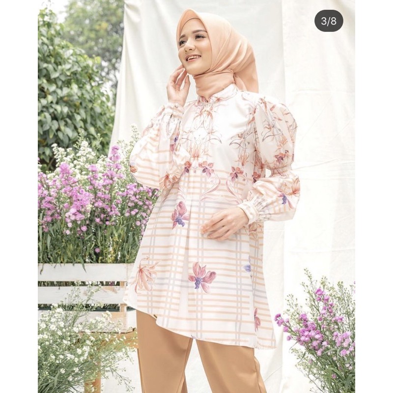 Kain silk copy motif wearing klamby | kain seragaman | bahan gamis