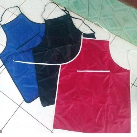 Celemek Apron Masak Dan Cuci Piring Bahan Parasut Anti Air