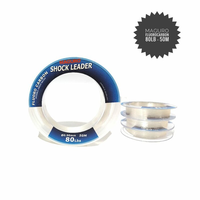Senar Pancing Maguro Fluorocarbon Shock Leader 80 lb