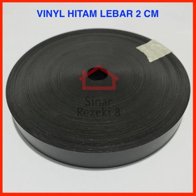 20 Mm Edging Hitam / Vinil Vynil Dof Dop Pvc Edging Taco Plimir Roll