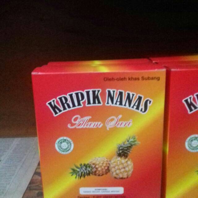 

Kripik nanas asli subang