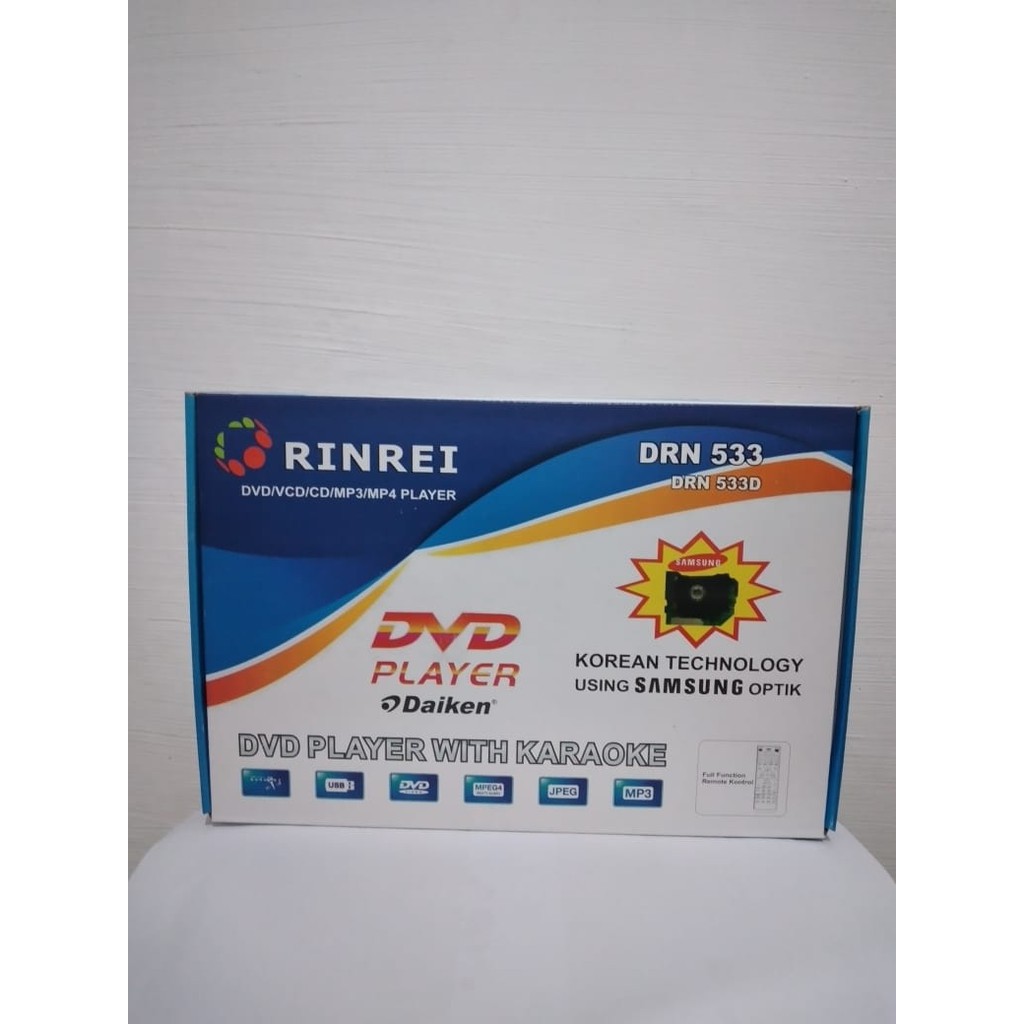 Rinrei 533D DVD Player -Baca Semua kaset DVD ORIGINAL