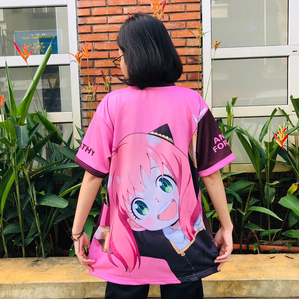 Tshirt Anya Big Fullprint Anime Manga SPY x Family Premium Unisex