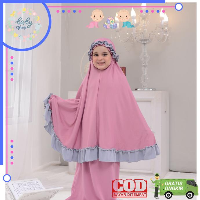 Mukena anak polos balita mukenah spandek adem murah