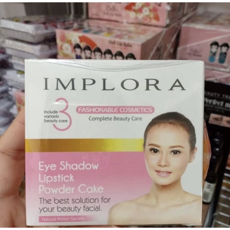 Implora Eye Shadow Lipstick Powder Cake