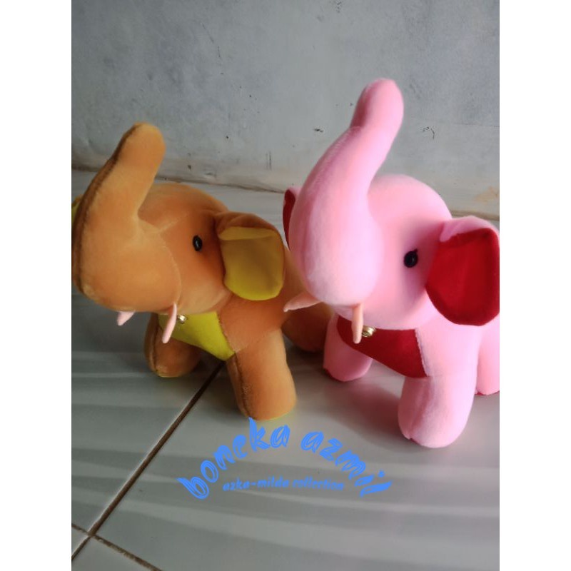 Boneka gajah size m ukuran 35 cm