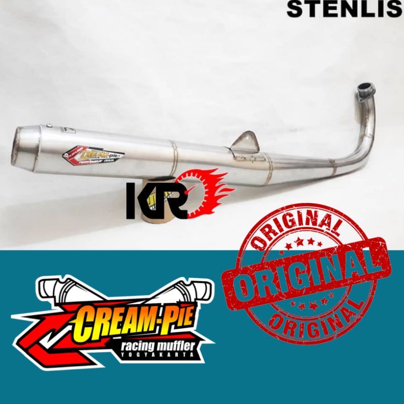 Knalpot Creampie RX King Stainless STD Racing Original Creampie Yogyakarta