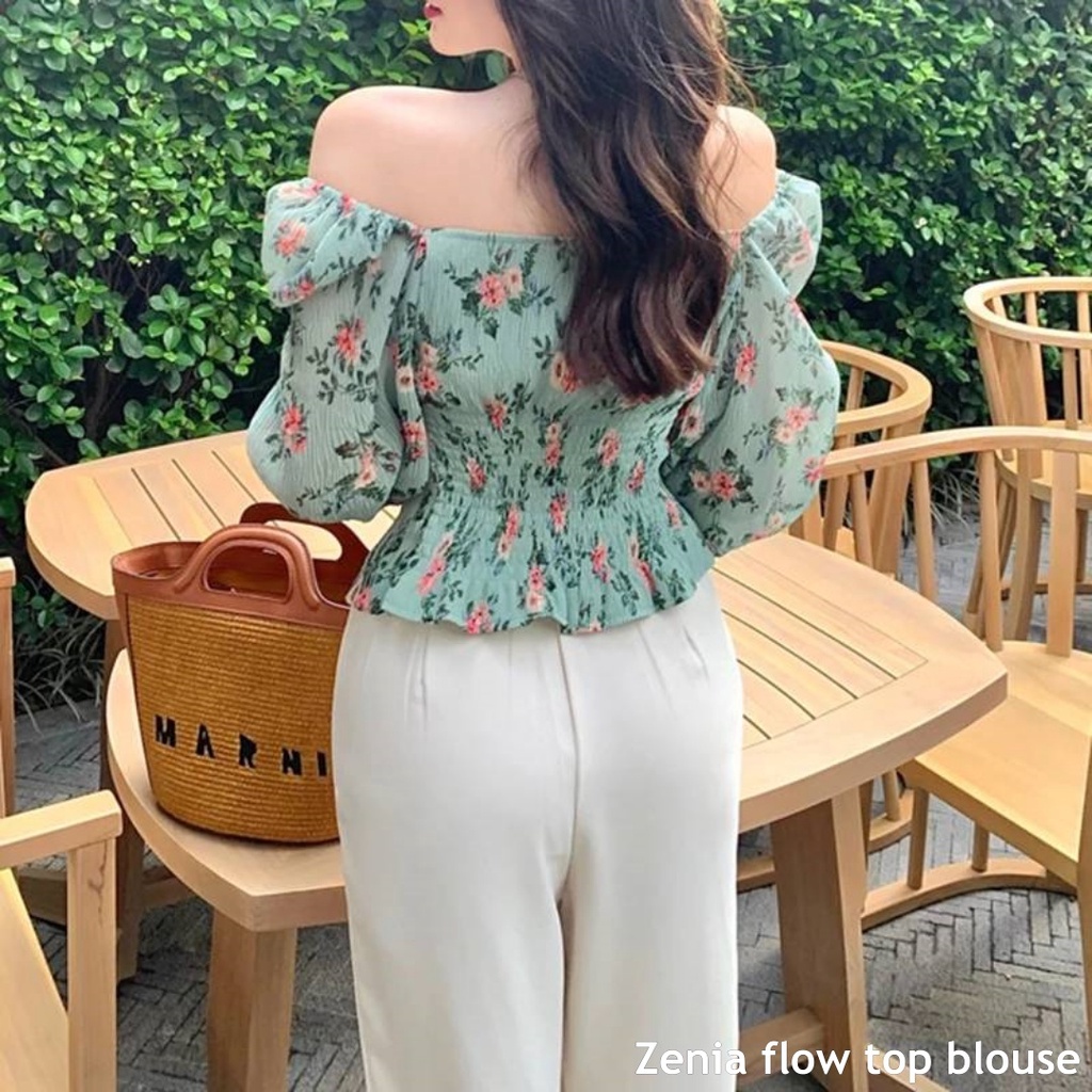 Zenia flow top blouse - Thejanclothes