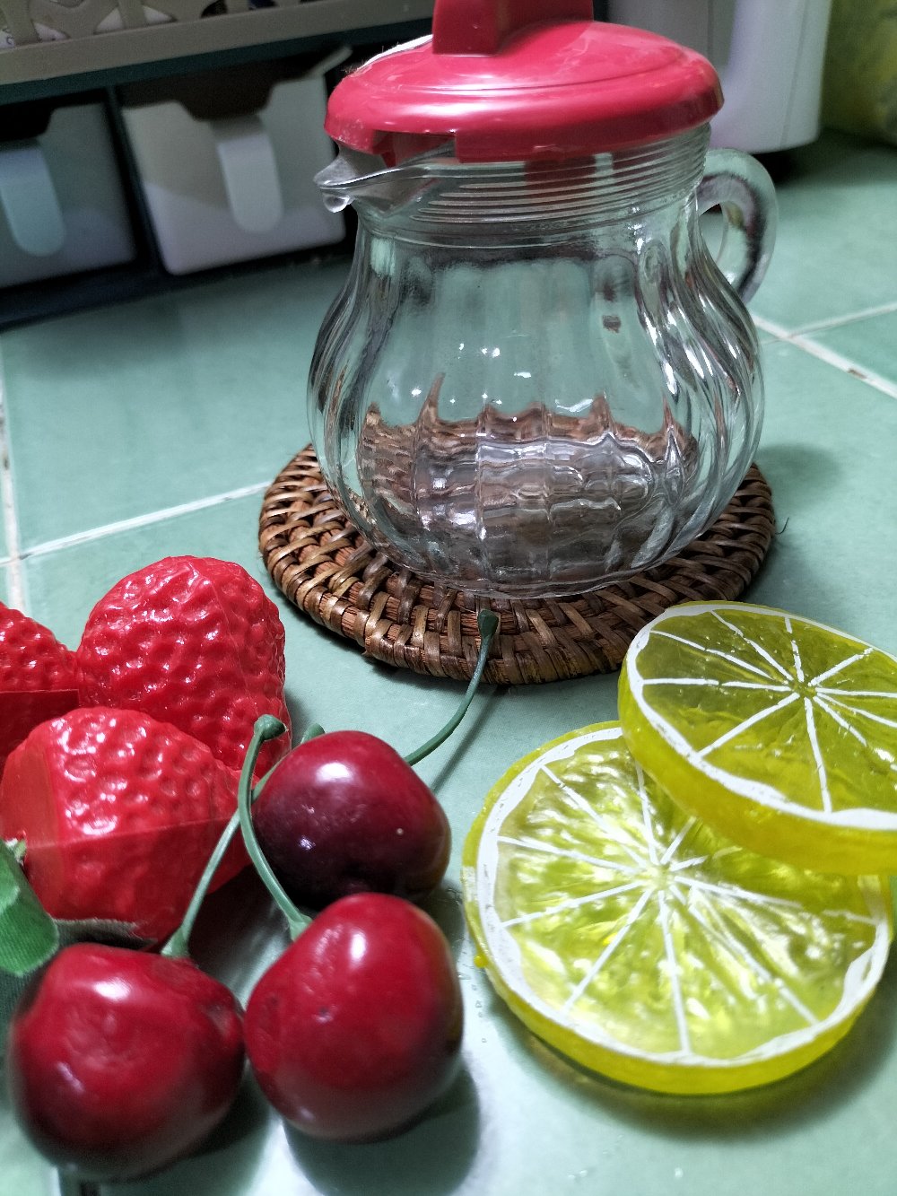 Teko Mini / Wadah Saus Kaca / Jug Pitcher Kaca Mini