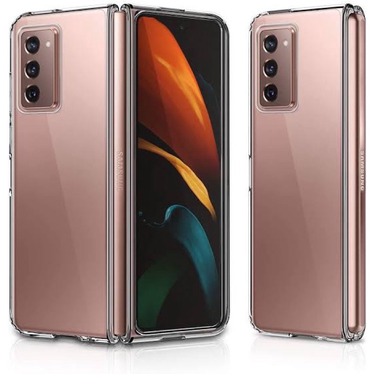 CLEAR CASE SAMSUNG GALAXY Z FOLD 2 3 FRONT AND BACK CASE TRANSPARAN (N)