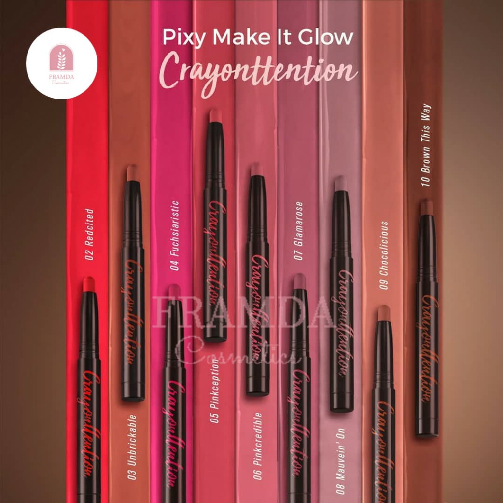 ❣️FRAMDA❣️PIXY Make It Glow Crayonttention Lipstick 1.4g | lipstik