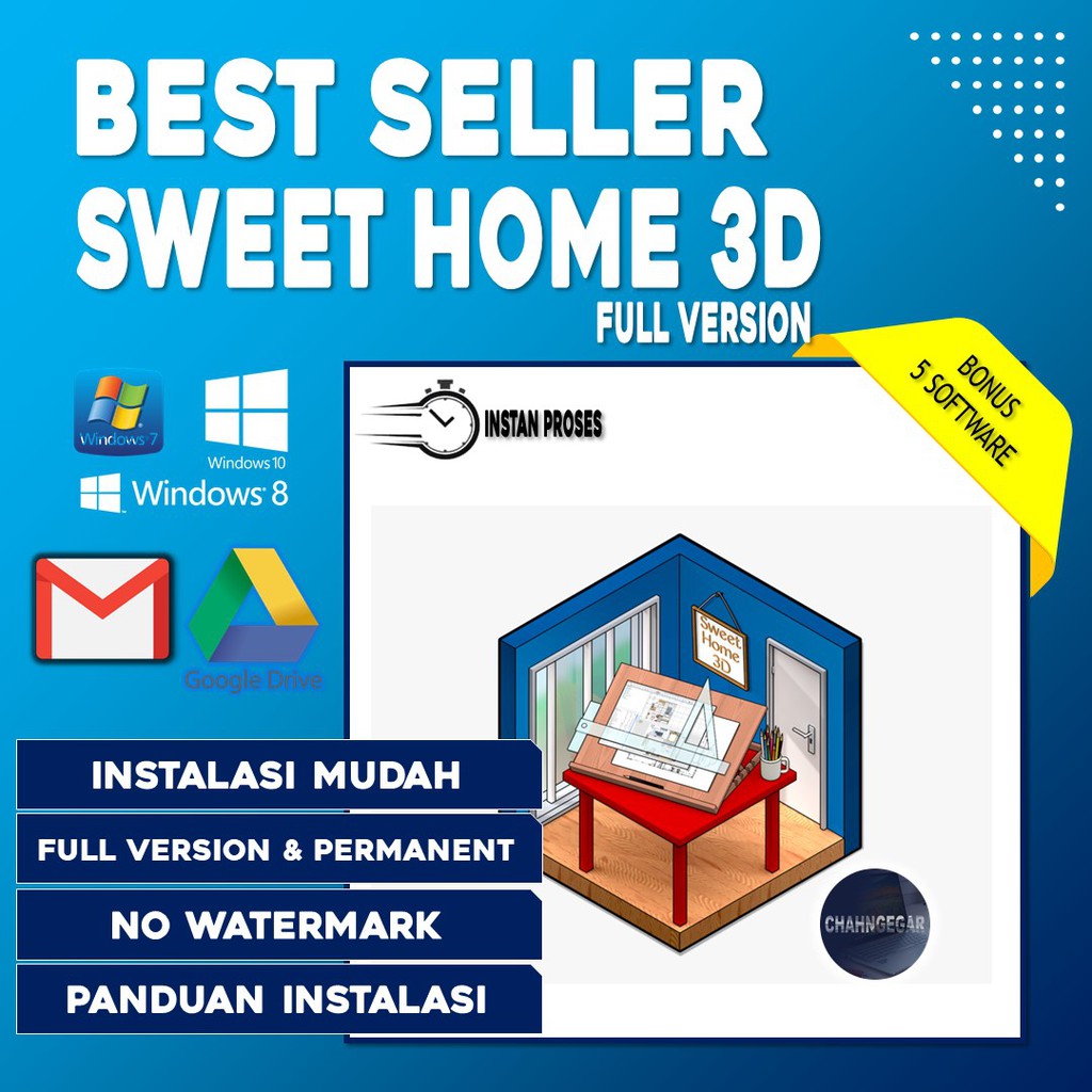 Jual LINK SWEET HOME 3D PRO Software Arsitektur Design Interior Windows Komputer DVD Laptop Grafis Indonesia Shopee Indonesia