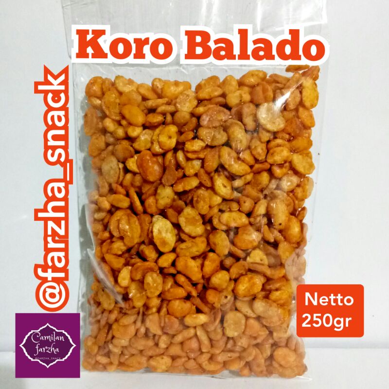 

CAMILAN KACANG KORO BALADO 250GR KORO KULIT SNACK JAJANAN KILOAN OLEH-OLEH MAKANAN RINGAN CEMILAN