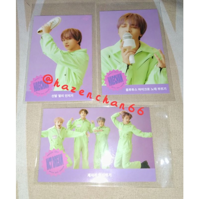 

WTS Haechan & Group Set Game Card NCT DREAM SG2021