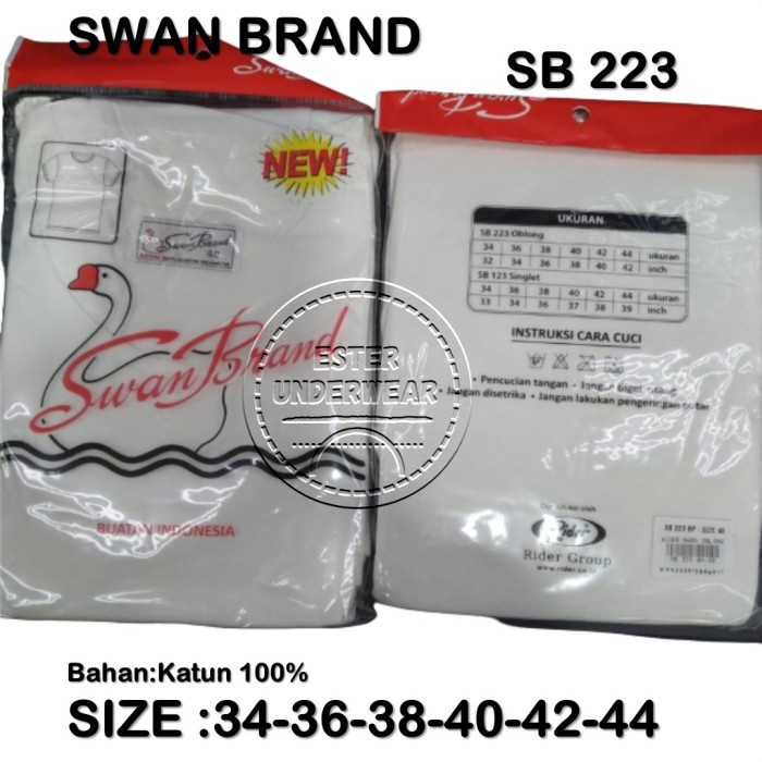 Rider Swan Brand Oblong SB 223 Putih ISI 1 Pcs