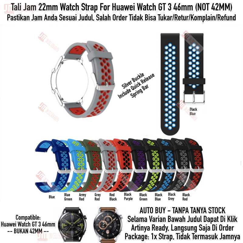 NSB Watch Strap Huawei Watch GT3 GT 3 46mm - Tali Jam 22mm Rubber Sporty Silikon