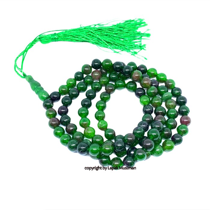 [Bayar di Tempat] Tasbih Batu Sungai Dareh Asli Natural 99 Butir 8MM