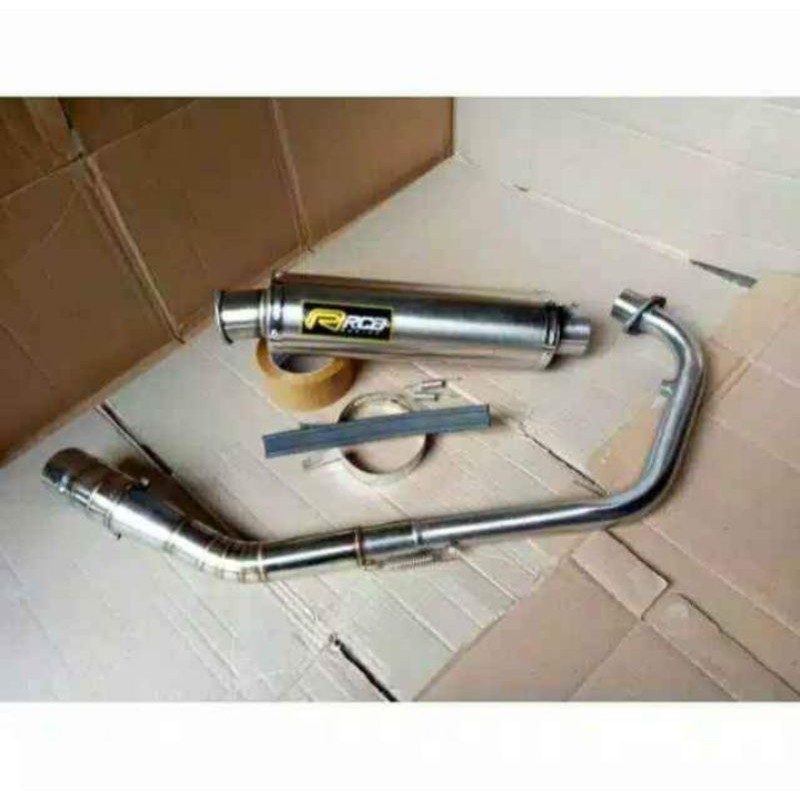 Knalpot RCB oval cincin for Sonic. CBR 150. Fu fi. cb 150 new. dll