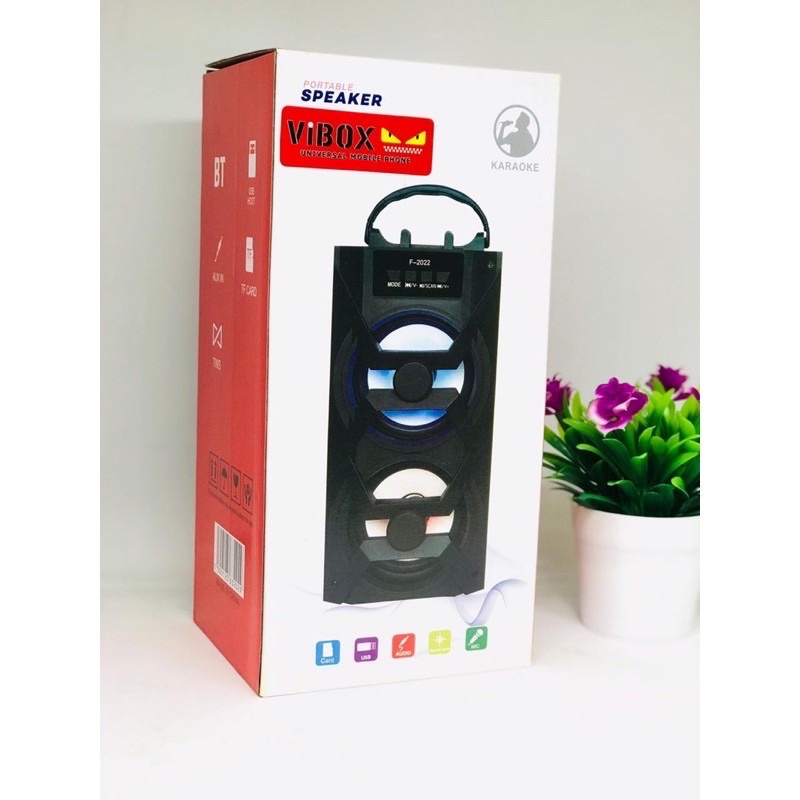 PROMO SPEAKER BLUETTOH VIBOX F2021/F2022 BONUS MIC KARAOKE