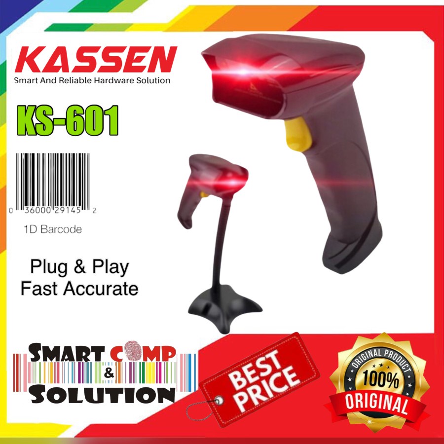 SCANNER BARCODE KASSEN KS-601 KS601 1D AUTOSCAN