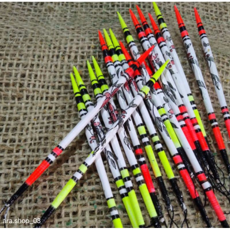 pelampung pancing ikan mas kumbul jarum motif batik termurah isi (5)