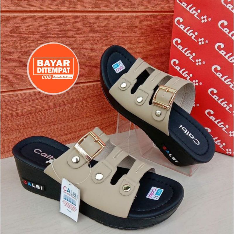 [Diskon] SANDAL WEDGES CALBI WANITA MURAH