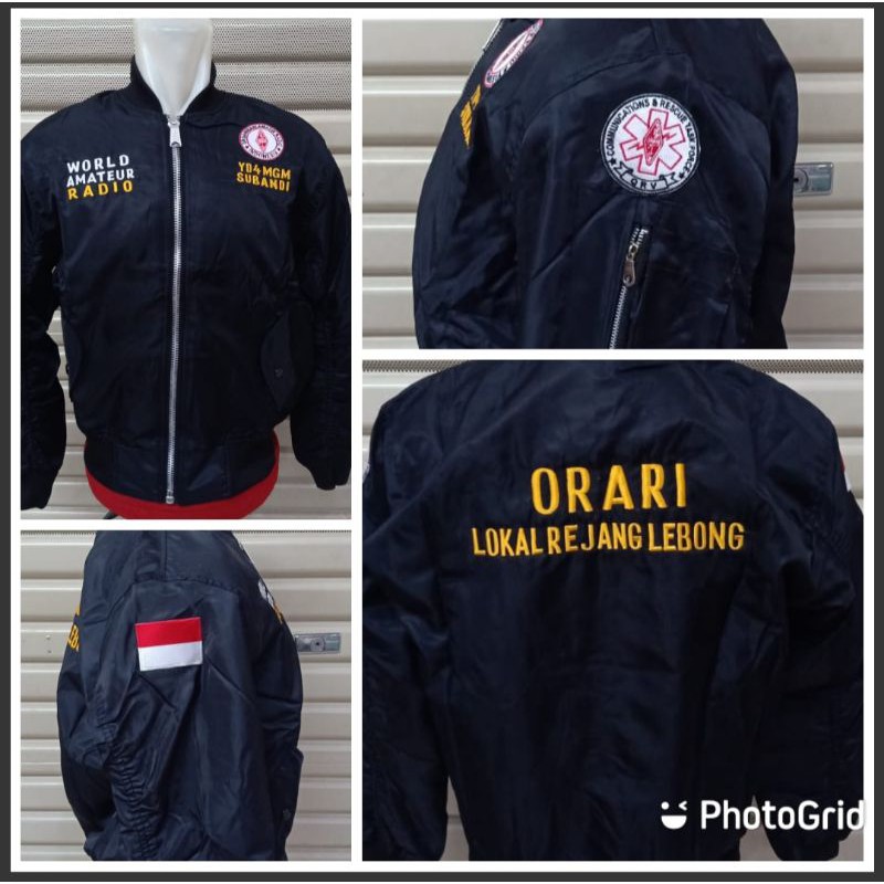 JAKET BOMBER ORARI HITAM