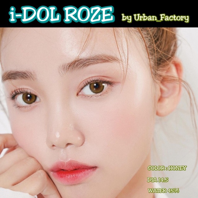 SOFTLENS I-DOL ROZE BY URBAN FACTORY FREE LENSCASE / SOFTLENS IDOL ROZE URBAN FACTORY