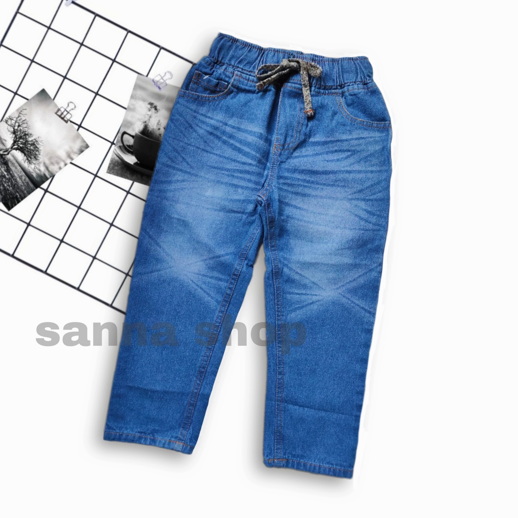 Celana Jeans Panjang Anak Laki laki , Denim cowok umur 1 sampai 7 tahun variasi kekinian terbaru