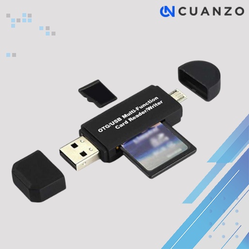 2 in 1 OTG Card Reader SD/TF Card Micro USB 2.0 / Adaptor OTG Micro Usb Flashdisk To Type C Ugreen / Mini Converter Sd Card Reader Transfer Data Universal Samsung Xiaomi Vivo Oppo Tf Memory / OTG Flashdisk Dual Drive Usb / Pembaca Memori Sd 2 Slot Murah