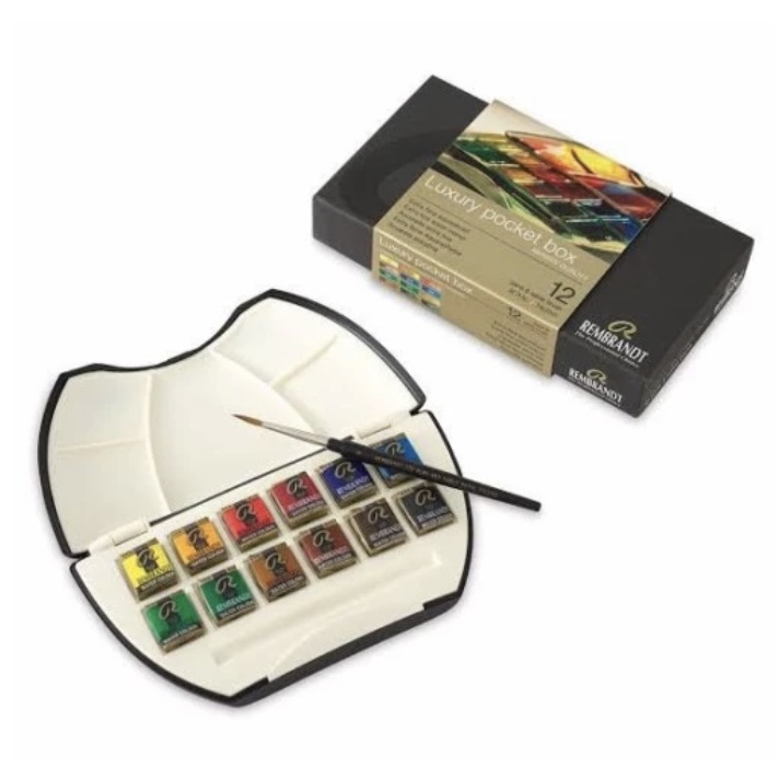 

Rembrandt Artist WaterColour 12 Half Pan Luxury Pocket Box