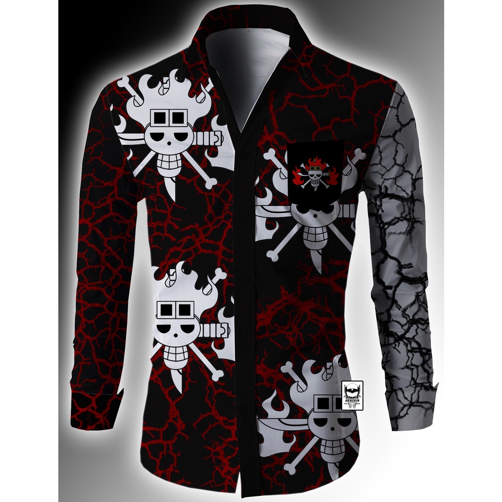 Kemeja Anime One Piece Eustas Captain Kid Kapten Kid
