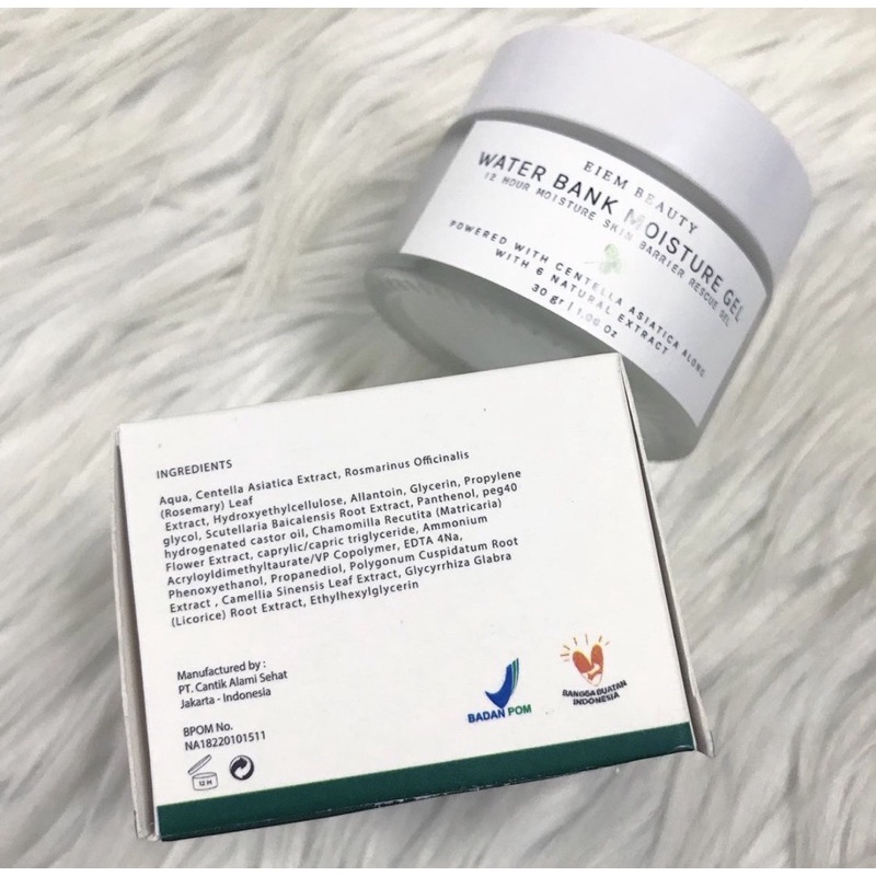 READY LANGSUNG KIRIM! EIEM MOISTURIZER EI.EM 30GR WATERBANK MOISTURIZER BY EIEM BEAUTY BPOM