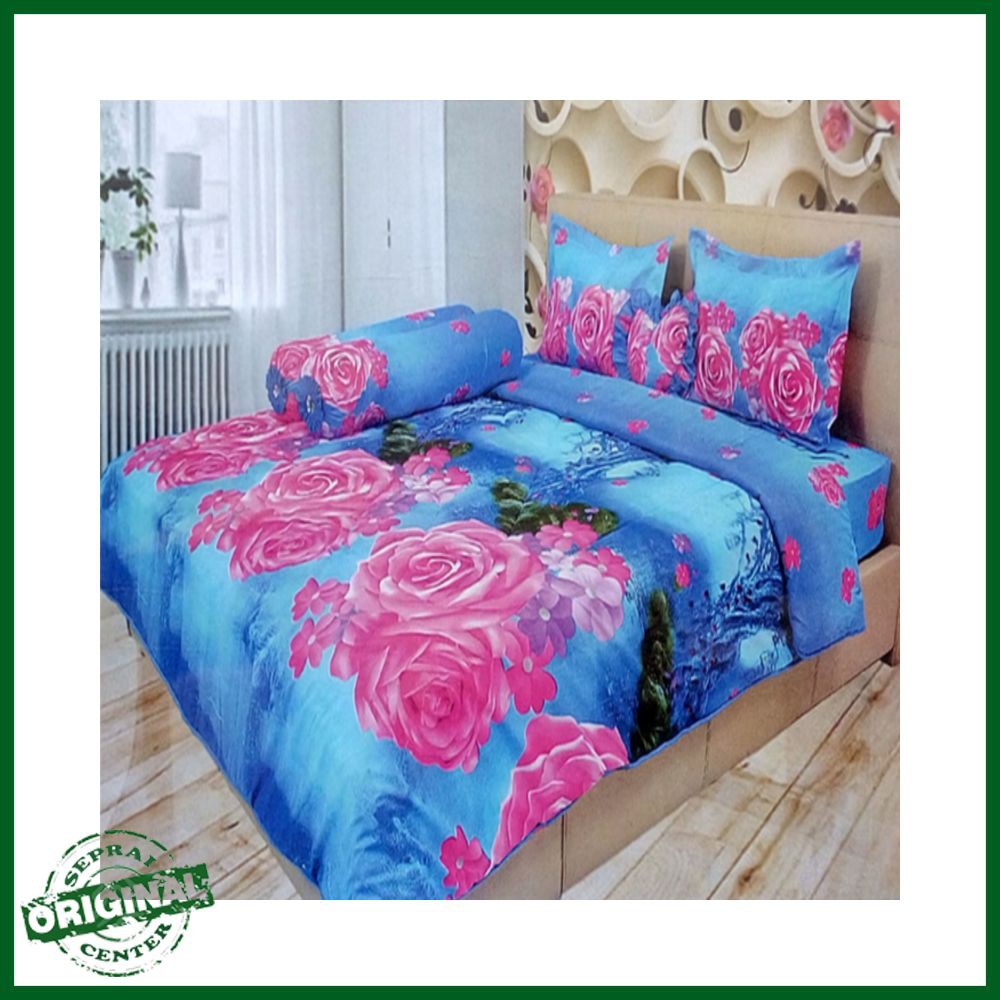 SEPREI LADY ROSE / SPREI LADY ROSE AQUA SINGLE 120 No.3 SEPRAI AIR MENGALIR MAWAR PINK