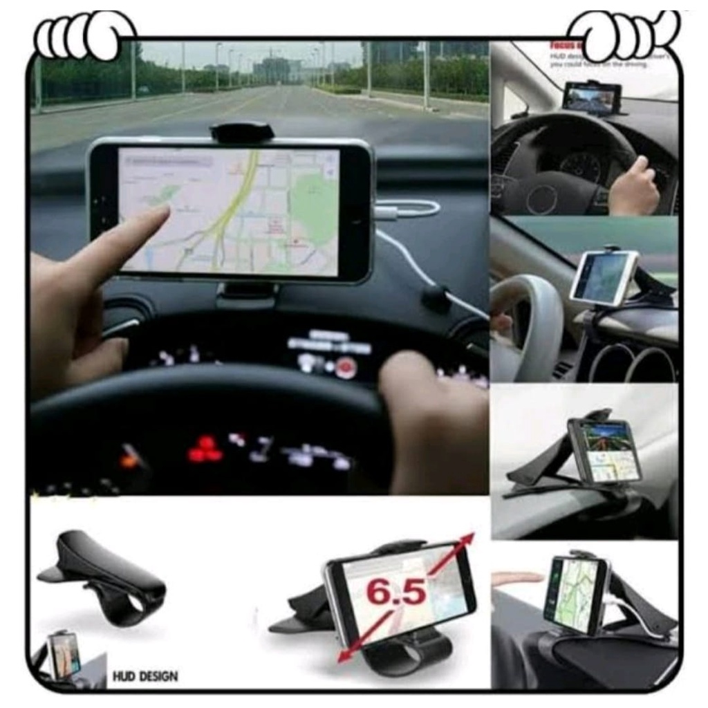 Penjepit Handphone Otomatis Dashboard Di Mobil Dashboard Stand Handphone original-Car Phone Holder Mobil Jepit 360 Drajat-Penyangga Handphone Stand Car Mount-Dudukan Hp-Holder Universal All Smartphone Android Ios Tatakan GPS Car 360°