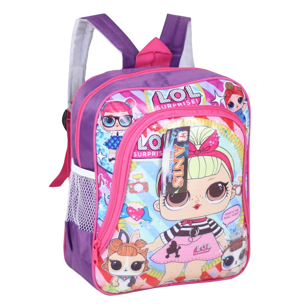 Tas Ransel Anak Lucu Tas Sekolah Ransel Anak Tk  Tas Ungu Karakter LOL Cantik Tas Gendong Sekolah