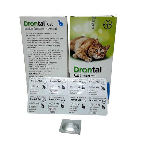 OBAT CACING KUCING DRONTAL - DRONTAL CAT 1 TABLET