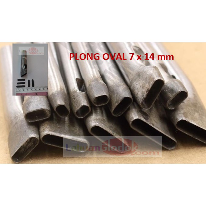 

Plong Oval 7mm x 14mm - Punch Hole Leather Oval-Plong/Pembolong Oval 7mm x 14mm