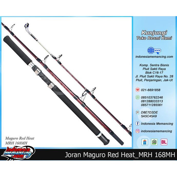 Joran Laut Maguro Red Heat Panjang 168Mh