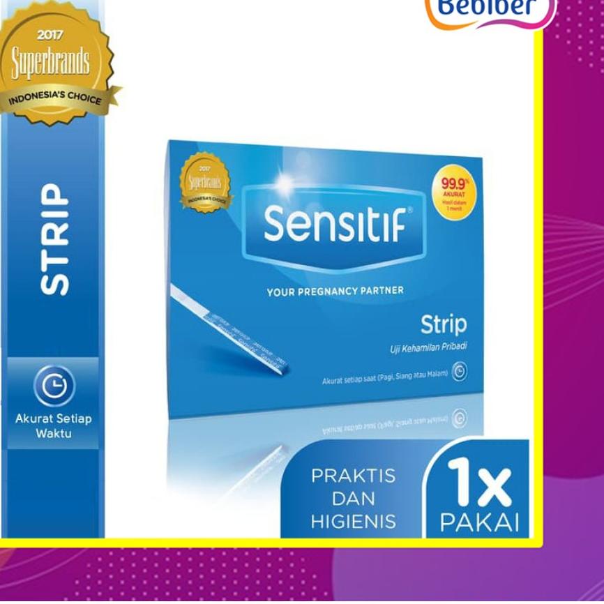 ♥ Tespack Sensitif Strip / Uji Kehamilan Sensitif / BEBIBER .!-2