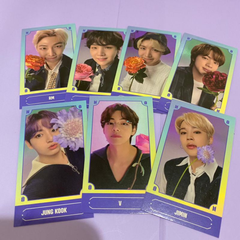 PC Photocard BTS official RM JIN V JK SUGA JIMIN J HOPE festa d day calendar sharing D-2
