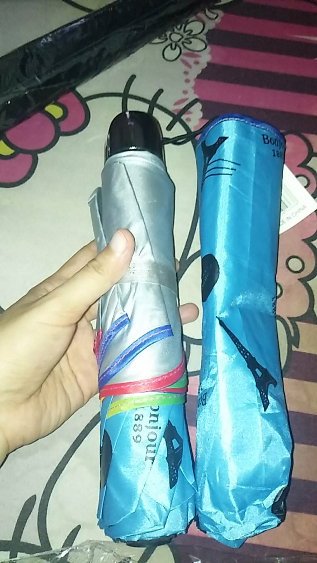 Payung Lipat 4 Fancy Karakter Paris Anti Uv Merk Osaka - Osk-363